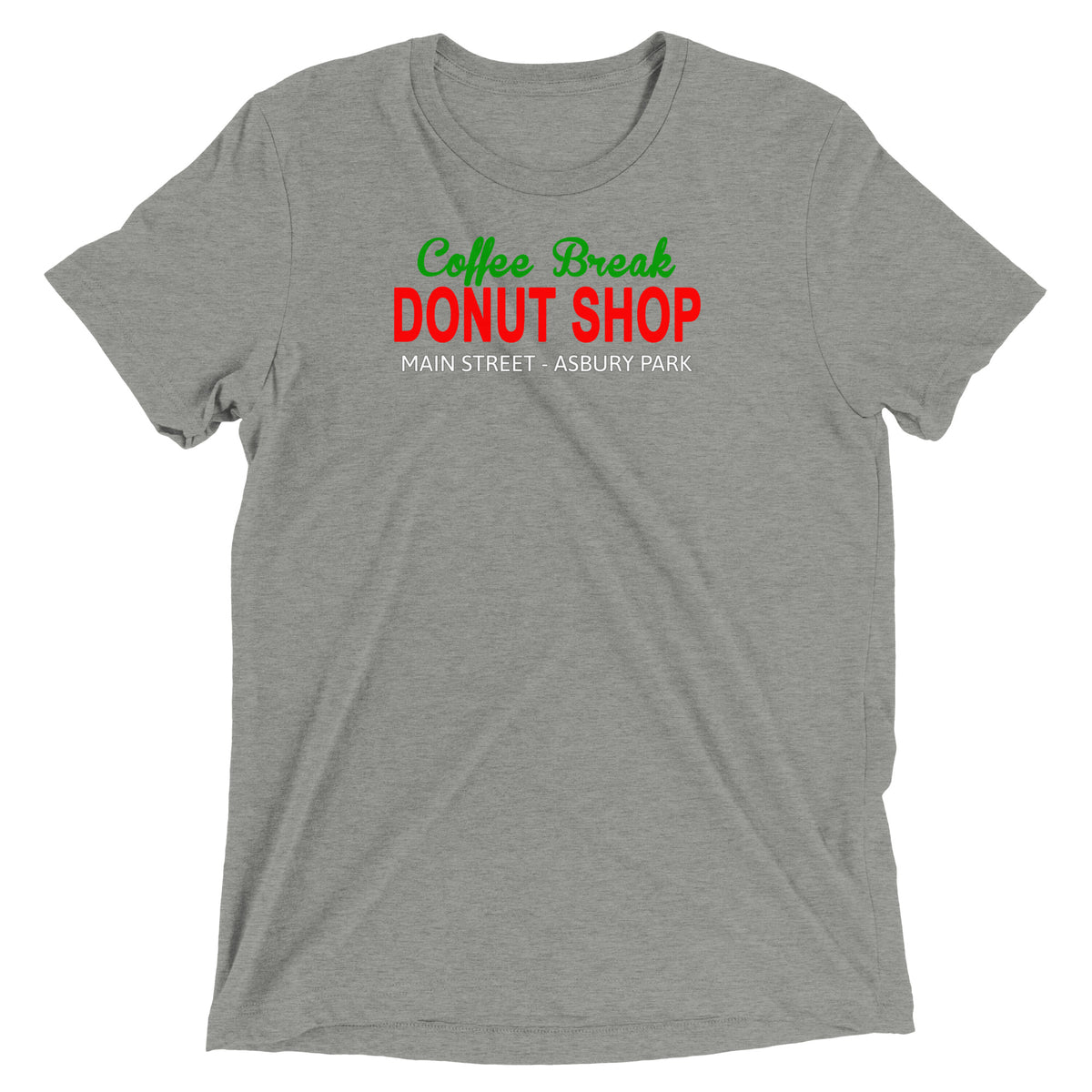 Coffee Break Donut Shop - ASBURY PARK - Short sleeve t-shirt Athletic Grey Triblend