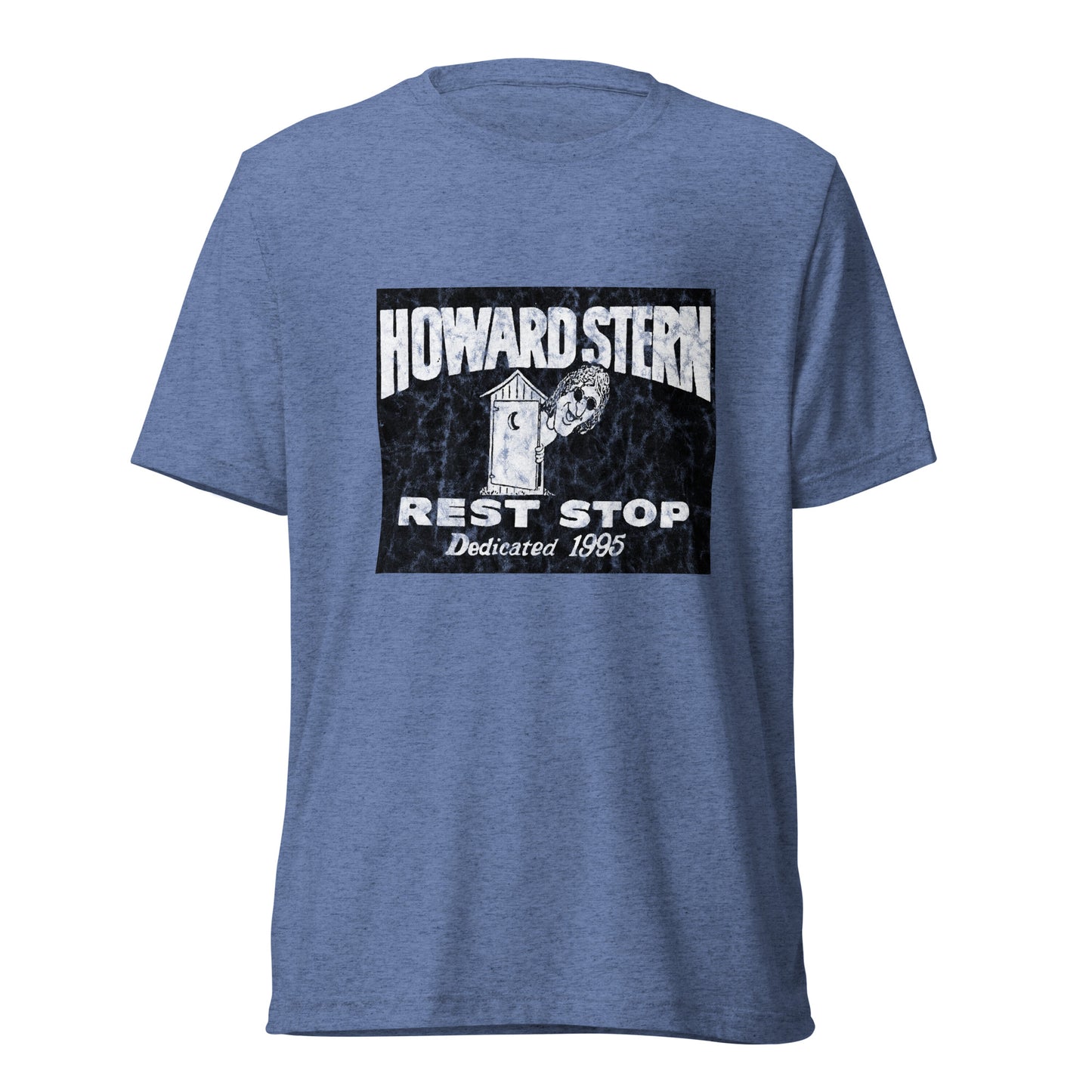 Howard Stern Rest Stop - SPRINGFIELD TOWNSHIP - Short sleeve t-shirt Blue Triblend