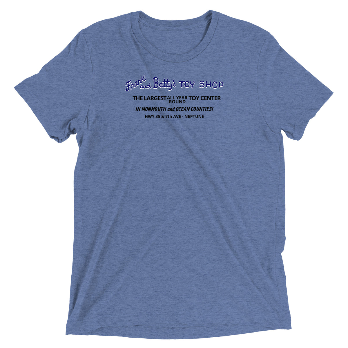 Frank and Betty's Toy Shop - NEPTUNE - Short sleeve t-shirt Blue Triblend