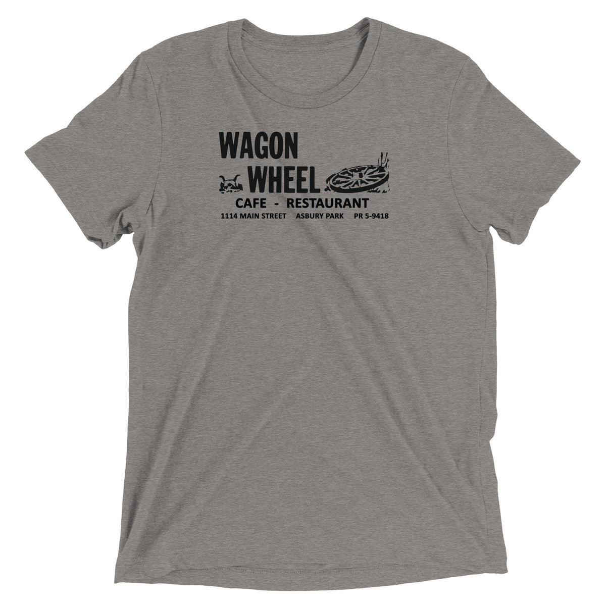 Wagon Wheel - ASBURY PARK - Short sleeve t-shirt Grey Triblend