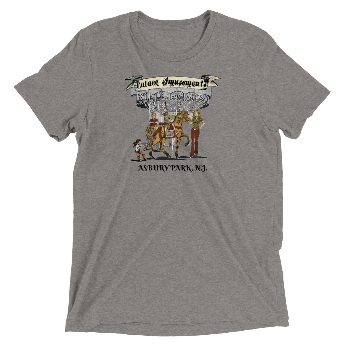 Palace Amusements - ASBURY PARK - Short sleeve t-shirt Grey Triblend