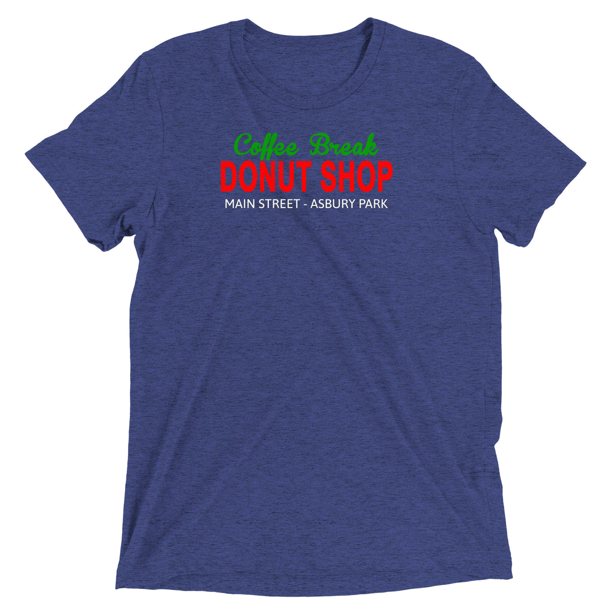 Coffee Break Donut Shop - ASBURY PARK - Short sleeve t-shirt Navy Triblend