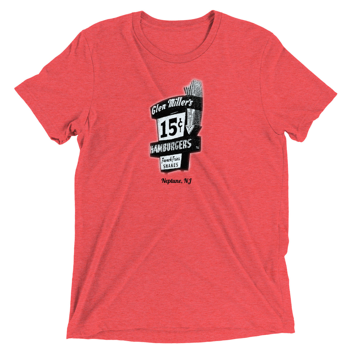 Glen Miller's - NEPTUNE - Short sleeve t-shirt Red Triblend