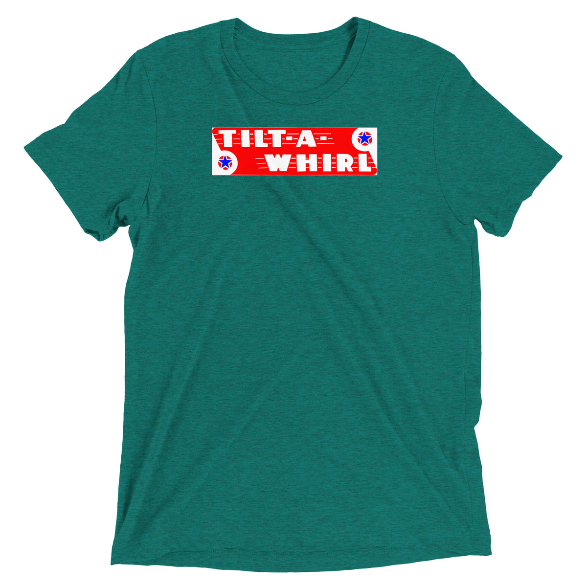 TILT-A-WHIRL - Short sleeve t-shirt Teal Triblend