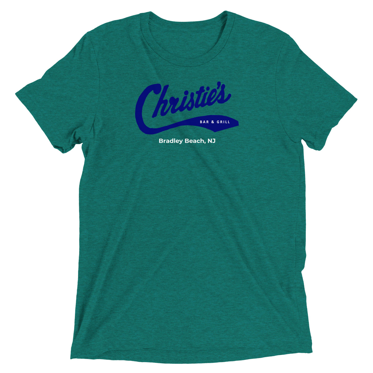 Christie's Bar & Grill - BRADLEY BEACH - Short sleeve t-shirt Teal Triblend