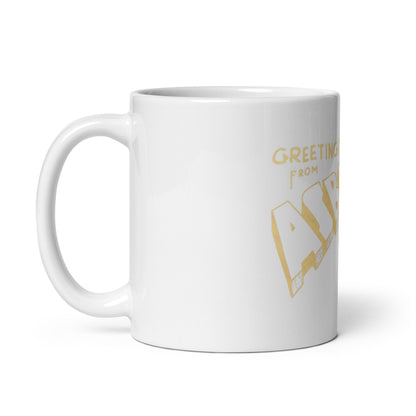 Greetings from Asbury Park - White glossy mug