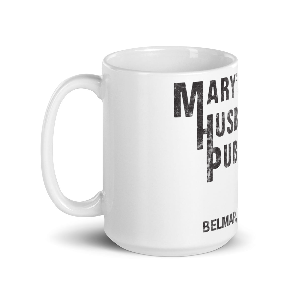 Mary's Husband's Pub - BELMAR - White Glossy Mug