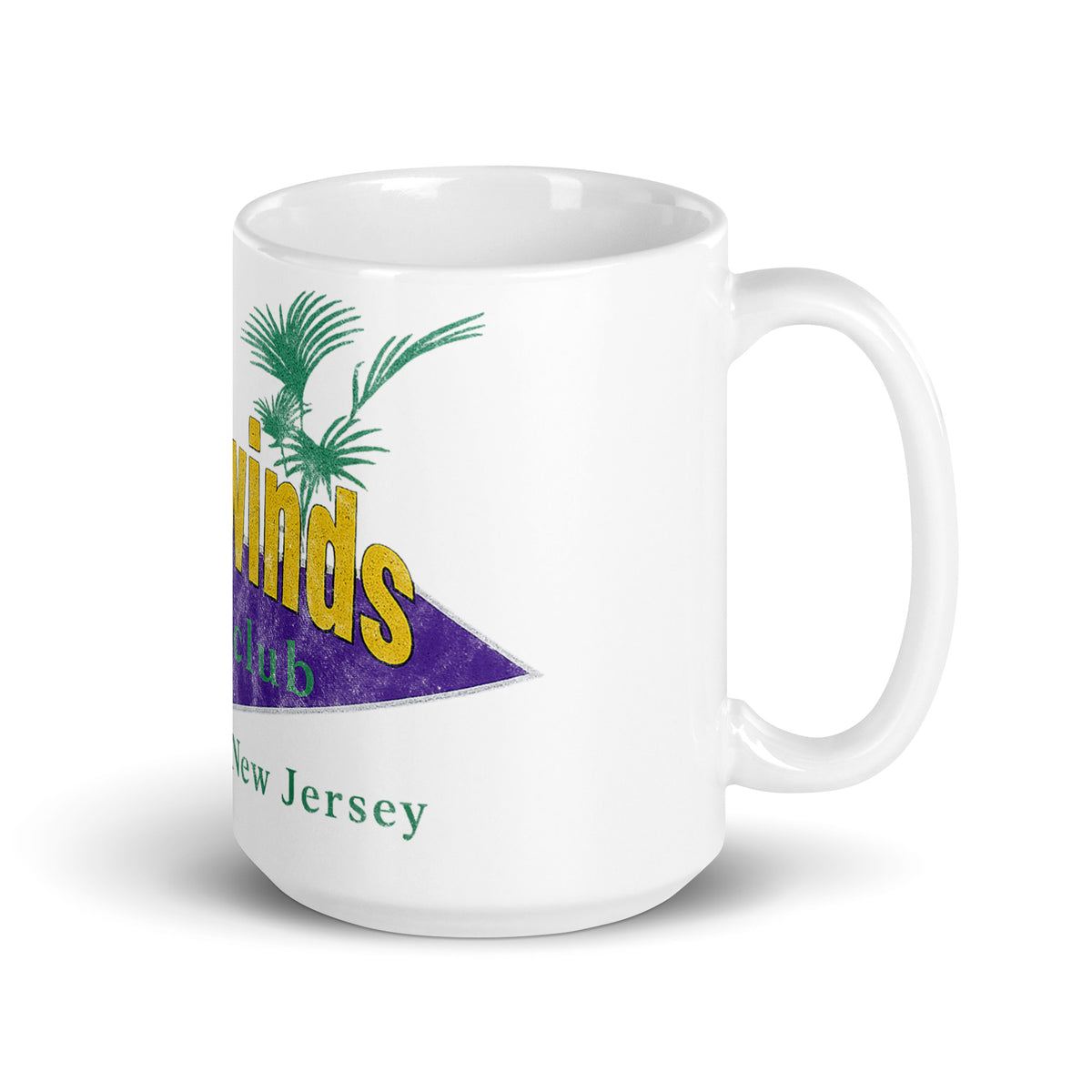 Tradewinds Nightclub - SEA BRIGHT - White Glossy Mug 15 oz