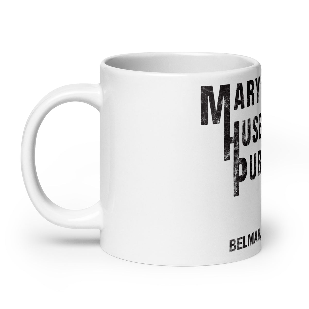 Mary's Husband's Pub - BELMAR - White Glossy Mug