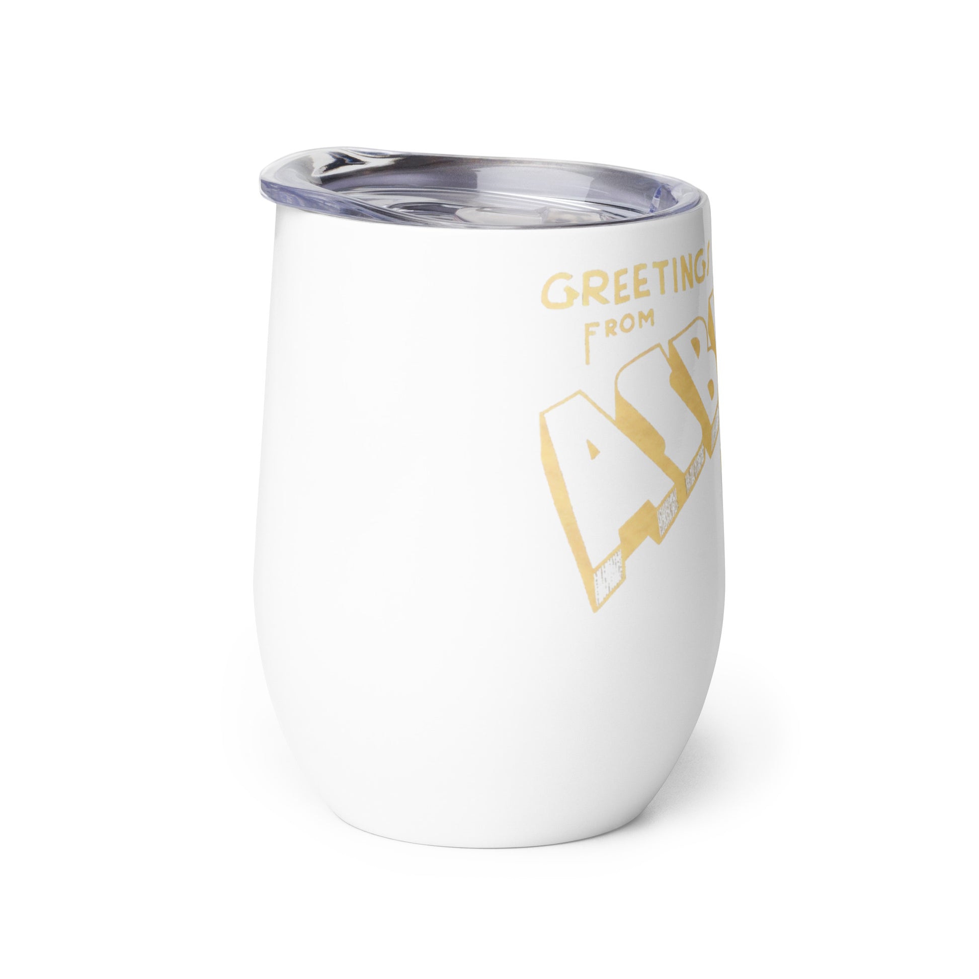 Greetings from Asbury Park - Wine tumbler