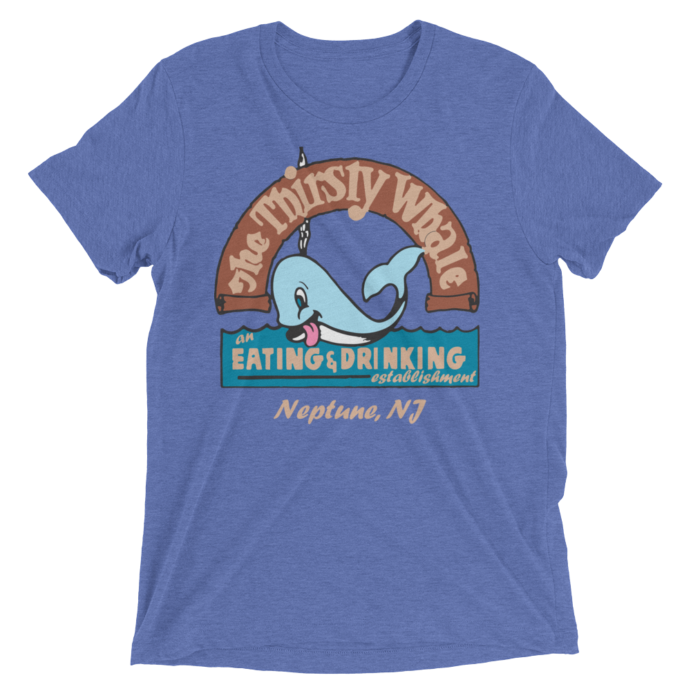 The Thirsty Whale - NEPTUNE - Short sleeve t-shirt Blue Triblend