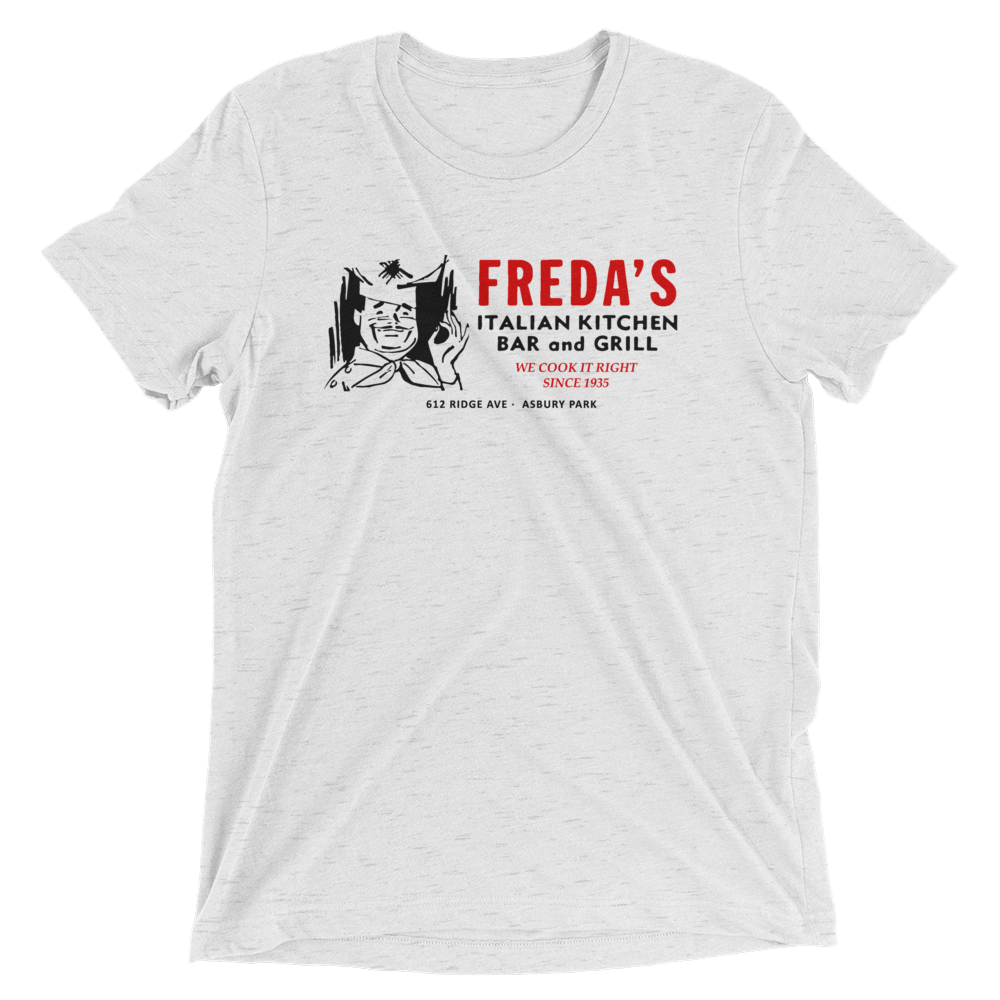 Freda's Bar and Grill - ASBURY PARK - Short sleeve t-shirt White Fleck Triblend