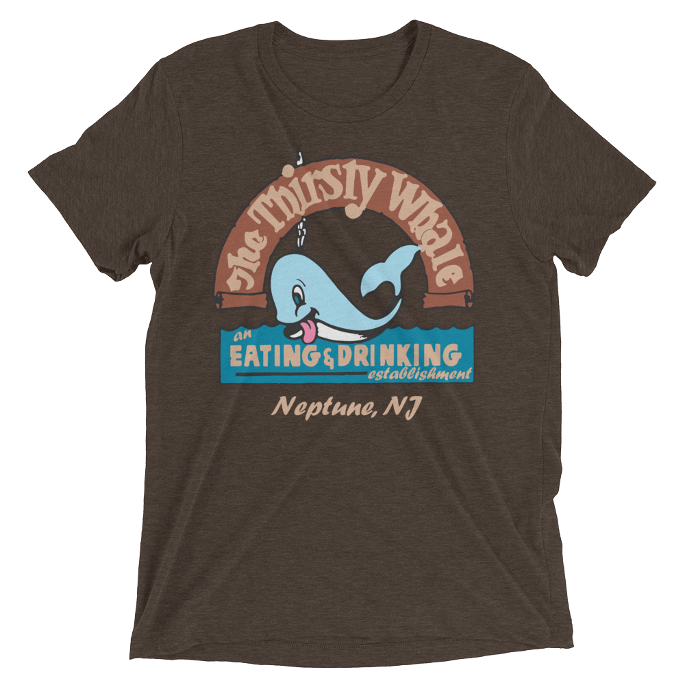 The Thirsty Whale - NEPTUNE - Short sleeve t-shirt Brown Triblend