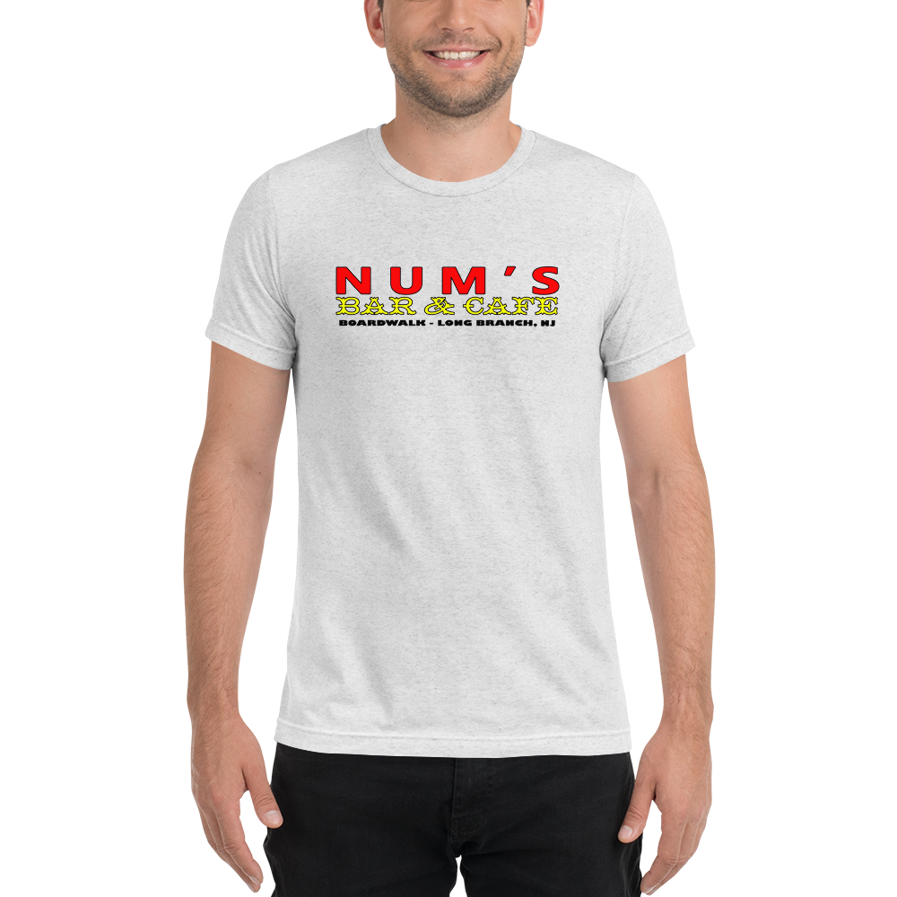 Num's Bar & Cafe - LONG BRANCH - Short sleeve t-shirt White Fleck Triblend