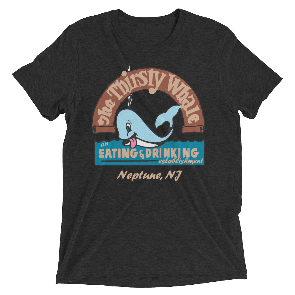 The Thirsty Whale - NEPTUNE - Short sleeve t-shirt Charcoal-Black Triblend