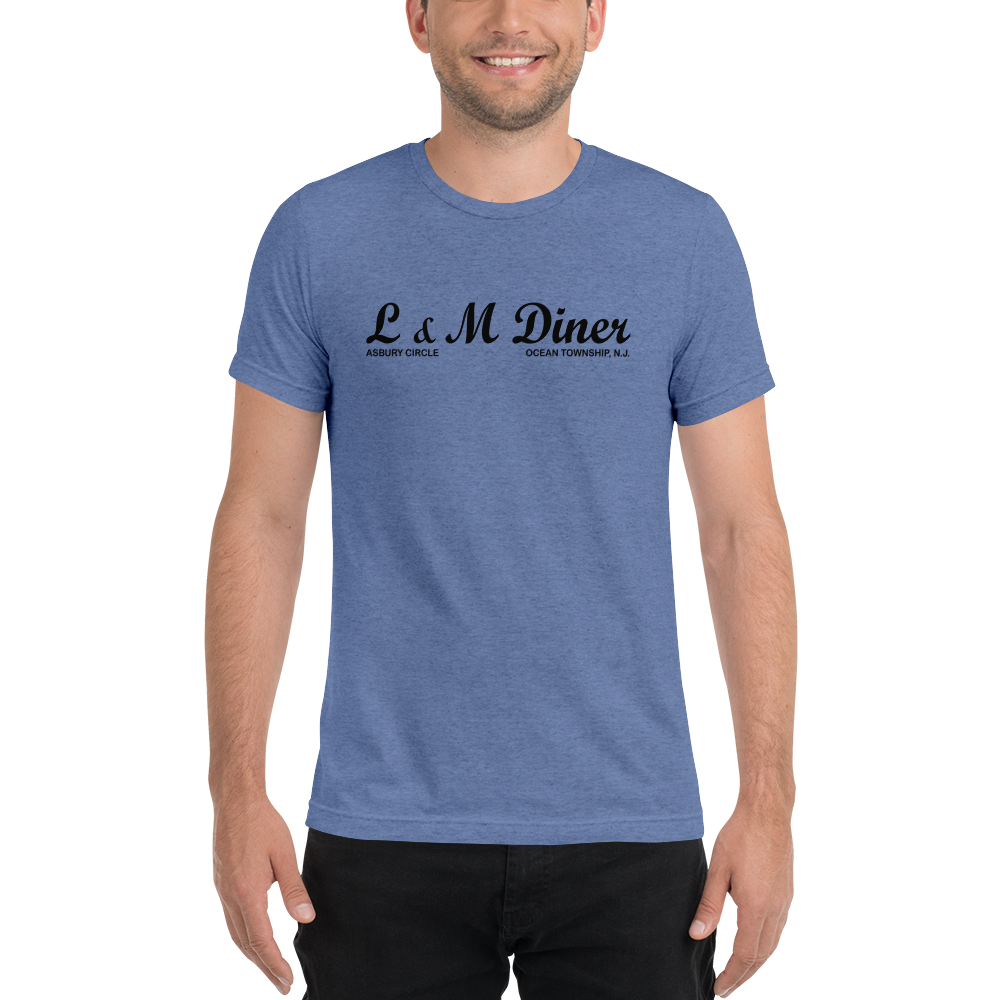 L & M Diner - OCEAN - Short sleeve t-shirt Blue Triblend
