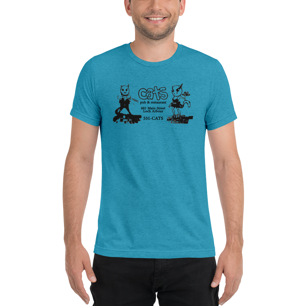 Cats - LOCH ARBOUR - Short sleeve t-shirt Aqua Triblend
