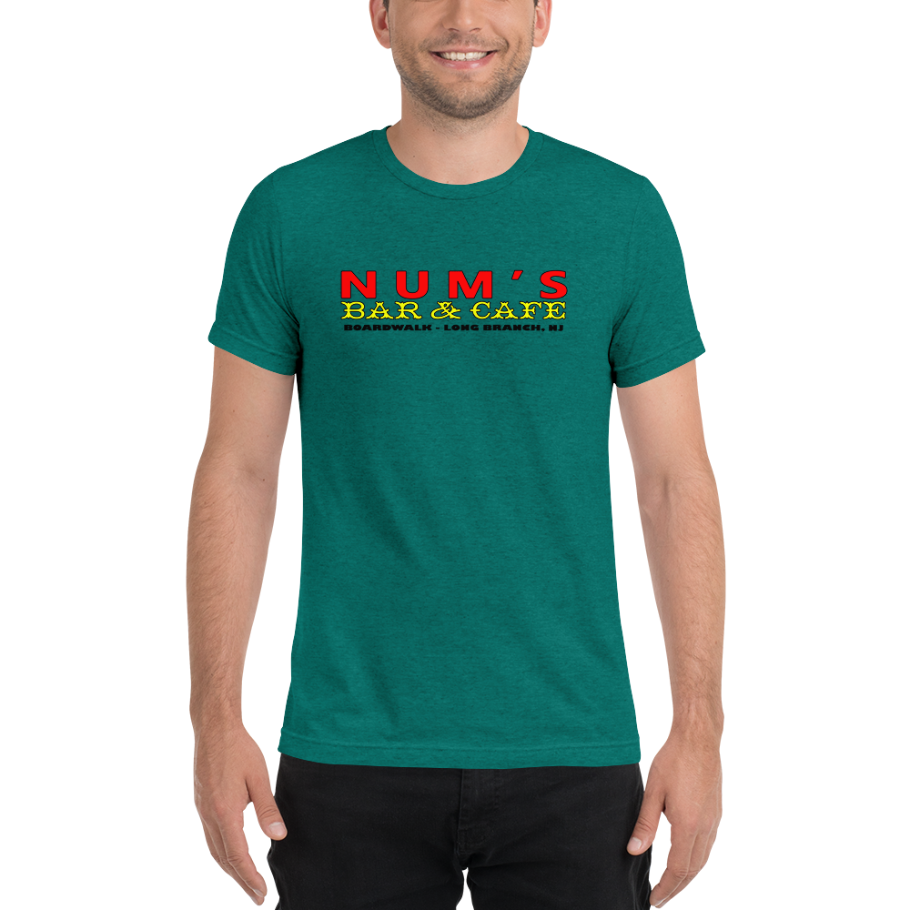Num's Bar & Cafe - LONG BRANCH - Short sleeve t-shirt Teal Triblend