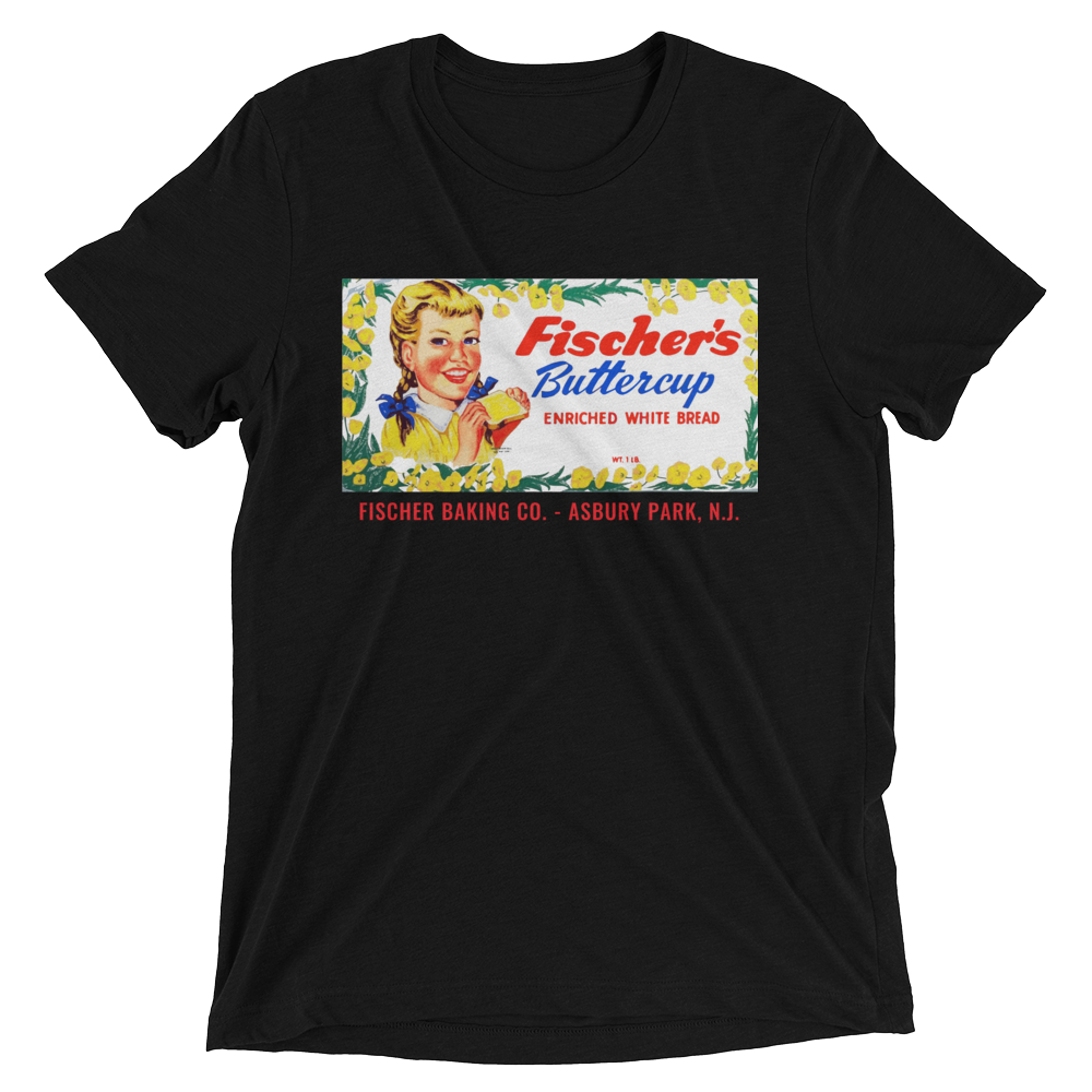 Fischer's Baking Co. - ASBURY PARK - Short sleeve t-shirt Solid Black Triblend