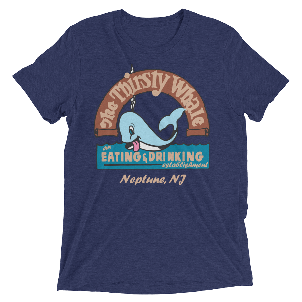 The Thirsty Whale - NEPTUNE - Short sleeve t-shirt Navy Triblend