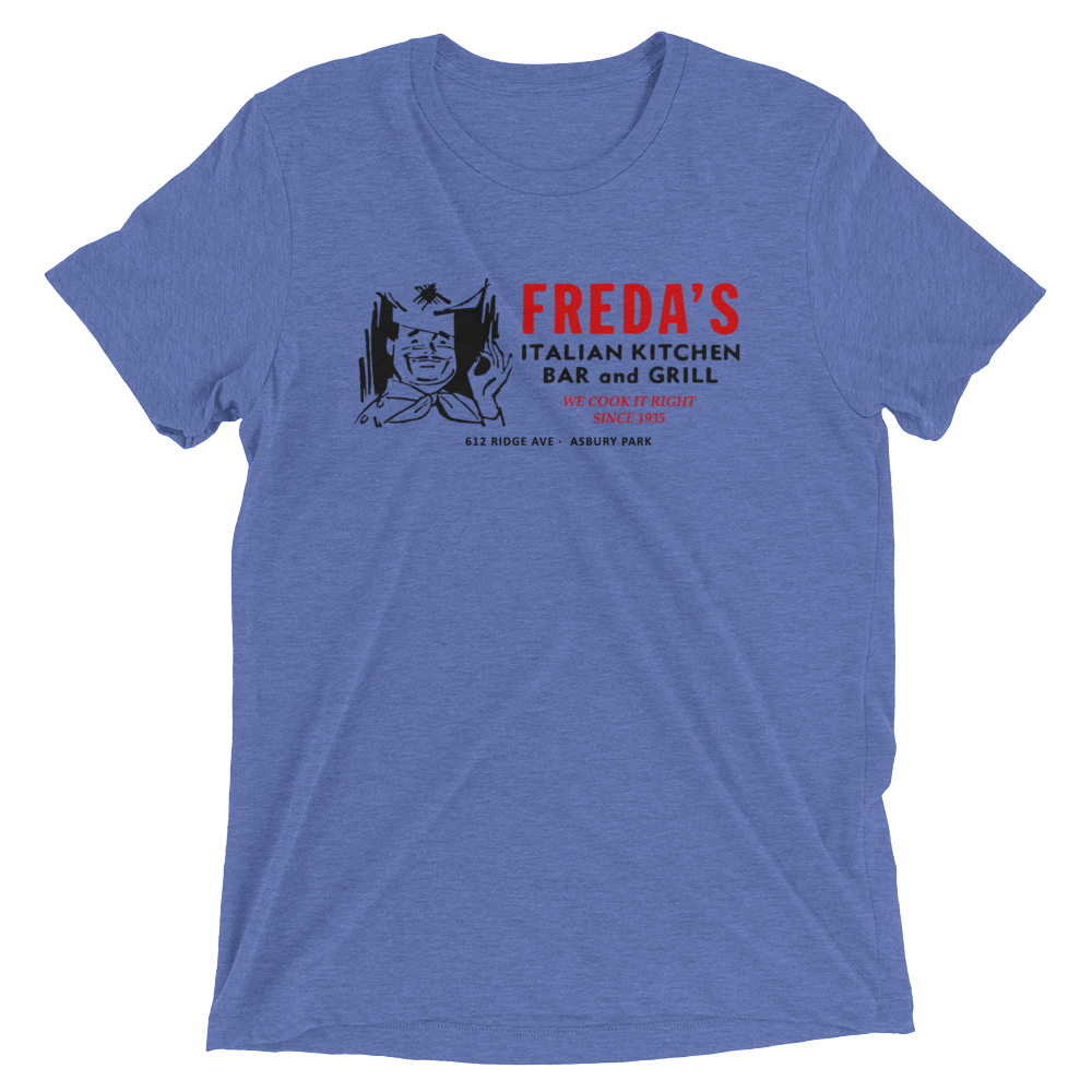 Freda's Bar and Grill - ASBURY PARK - Short sleeve t-shirt Blue Triblend