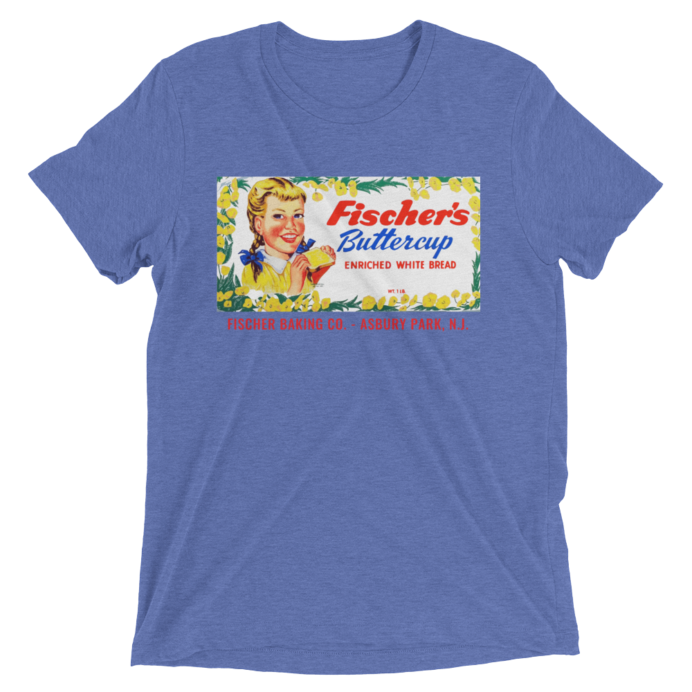 Fischer's Baking Co. - ASBURY PARK - Short sleeve t-shirt Blue Triblend
