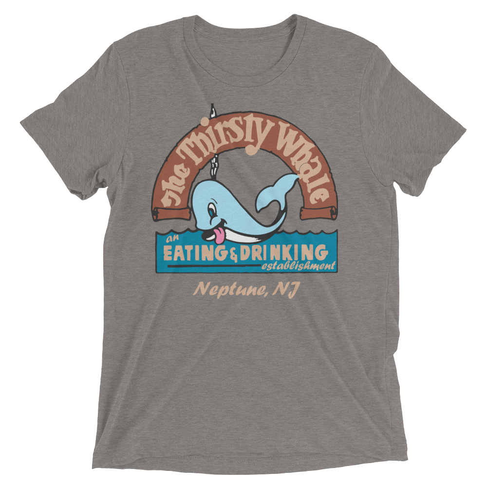 The Thirsty Whale - NEPTUNE - Short sleeve t-shirt Grey Triblend