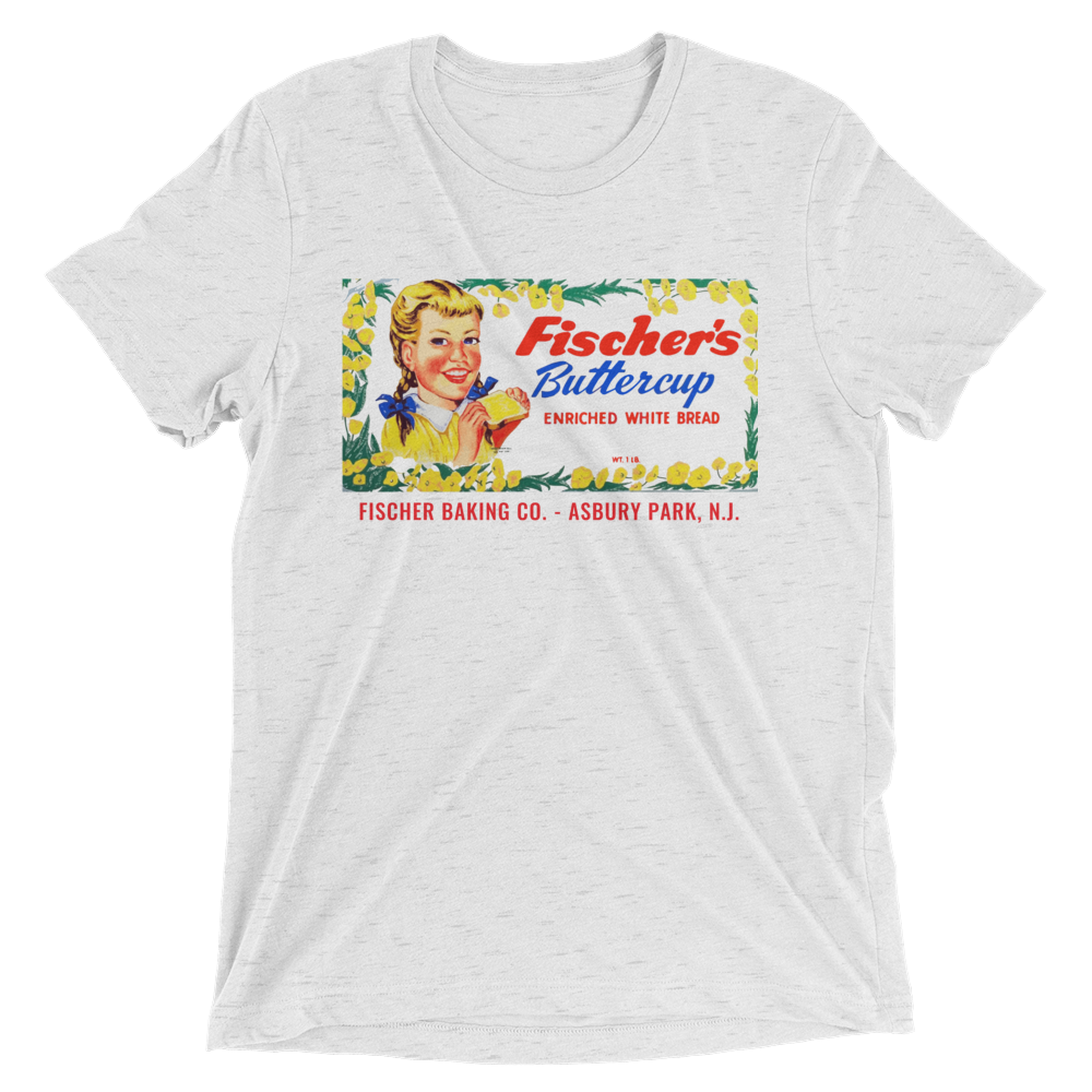 Fischer's Baking Co. - ASBURY PARK - Short sleeve t-shirt White Fleck Triblend