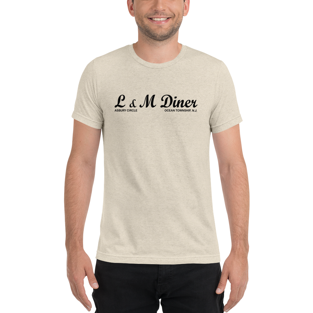 L & M Diner - OCEAN - Short sleeve t-shirt Oatmeal Triblend