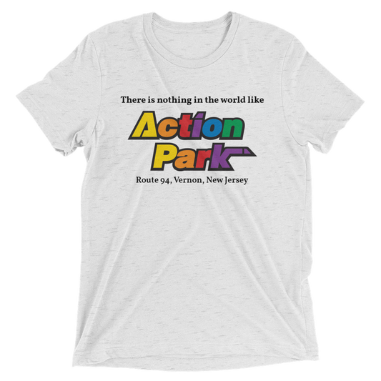 Action Park - VERNON - Short sleeve t-shirt White Fleck Triblend