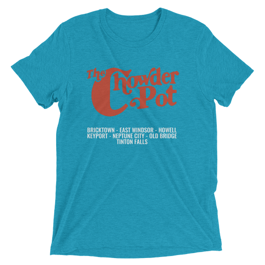 The Chowder Pot - NEPTUNE CITY / TINTON FALLS / BRICK - Short sleeve t-shirt Aqua Triblend
