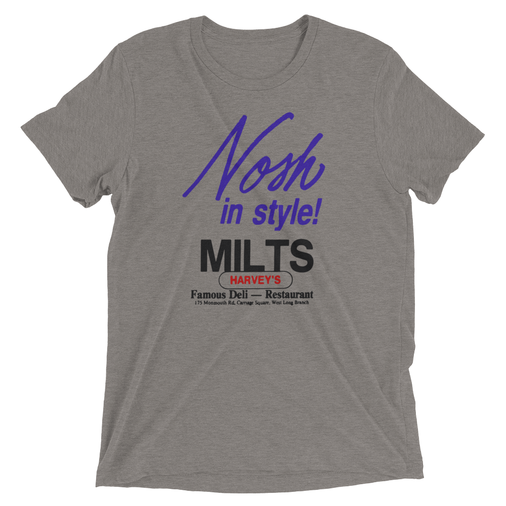 Milt's Famous Deli - WEST LONG BRANCH - Short sleeve t-shirt Grey Triblend