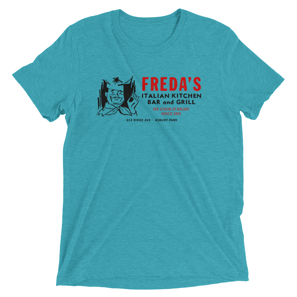Freda's Bar and Grill - ASBURY PARK - Short sleeve t-shirt Teal Triblend