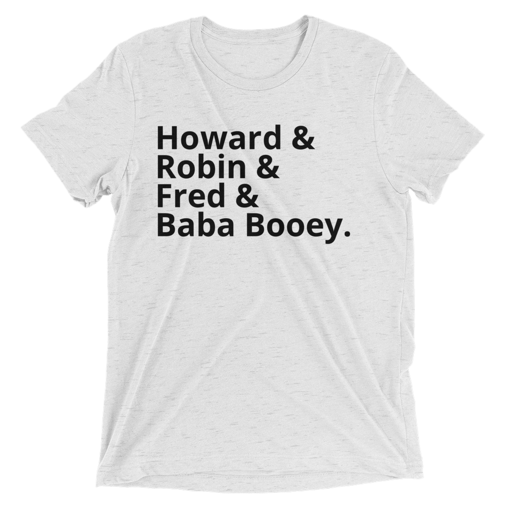 Howard & Robin & Fred & Baba Booey - Short sleeve t-shirt White Fleck Triblend