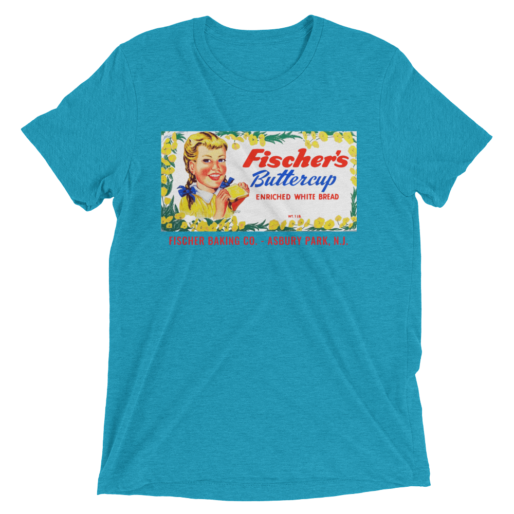 Fischer's Baking Co. - ASBURY PARK - Short sleeve t-shirt Aqua Triblend