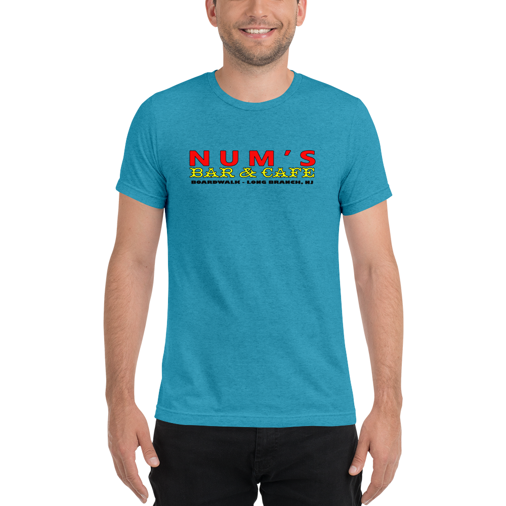 Num's Bar & Cafe - LONG BRANCH - Short sleeve t-shirt Aqua Triblend