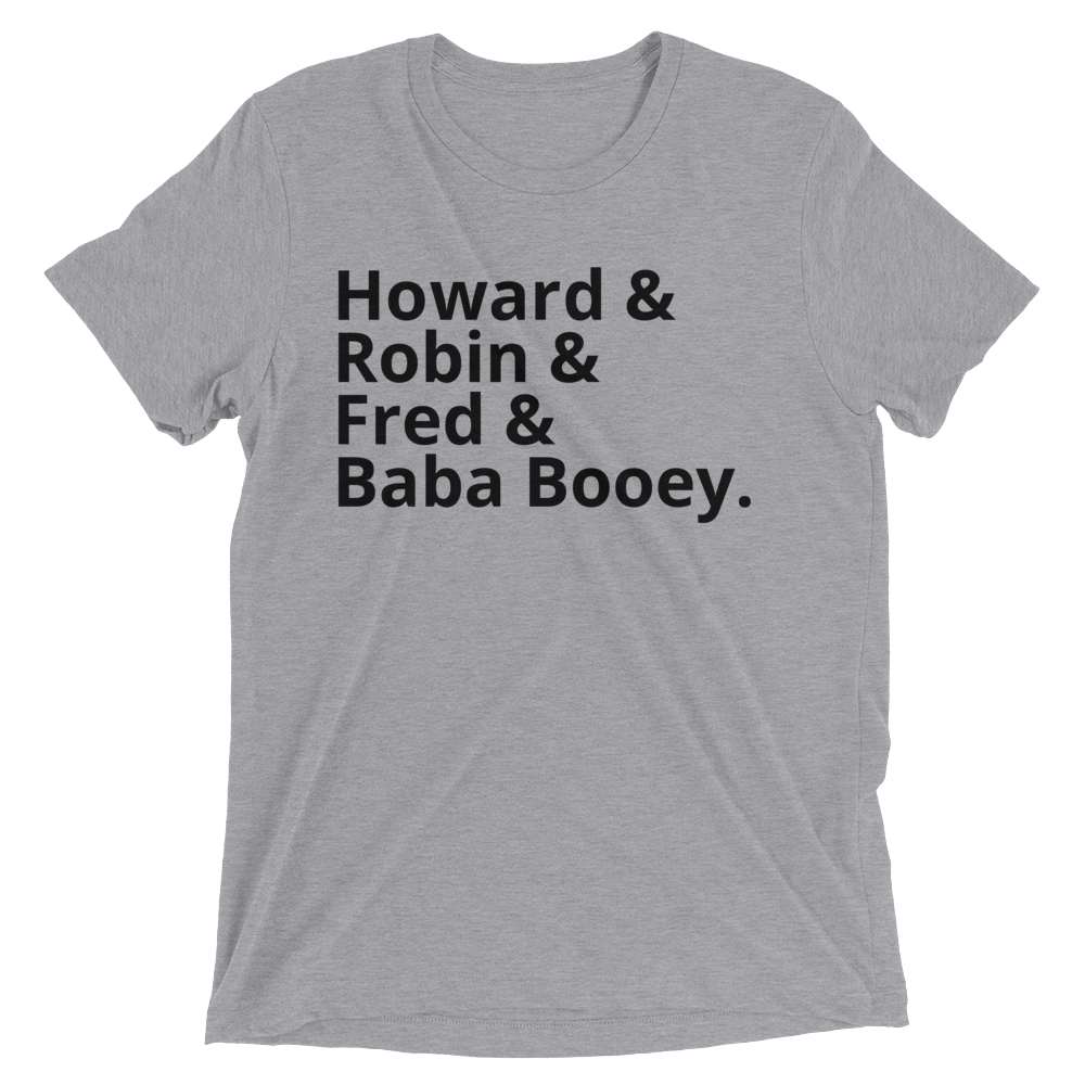 Howard & Robin & Fred & Baba Booey - Short sleeve t-shirt Athletic Grey Triblend