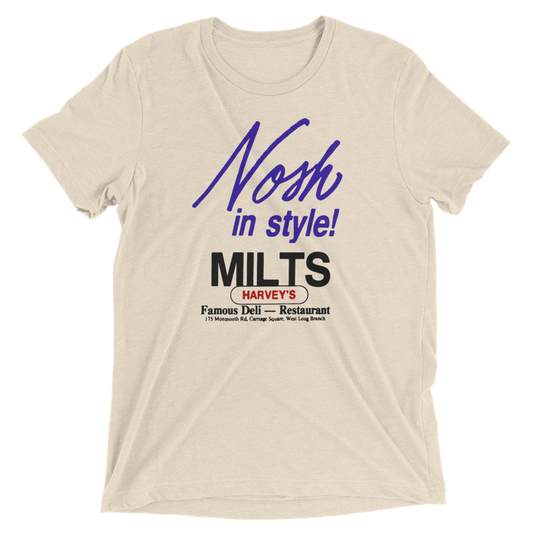 Milt's Famous Deli - WEST LONG BRANCH - Short sleeve t-shirt Oatmeal Triblend