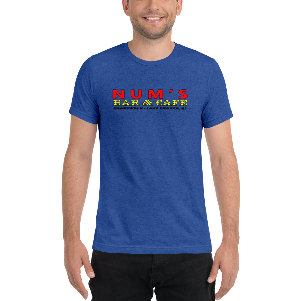 Num's Bar & Cafe - LONG BRANCH - Short sleeve t-shirt True Royal Triblend