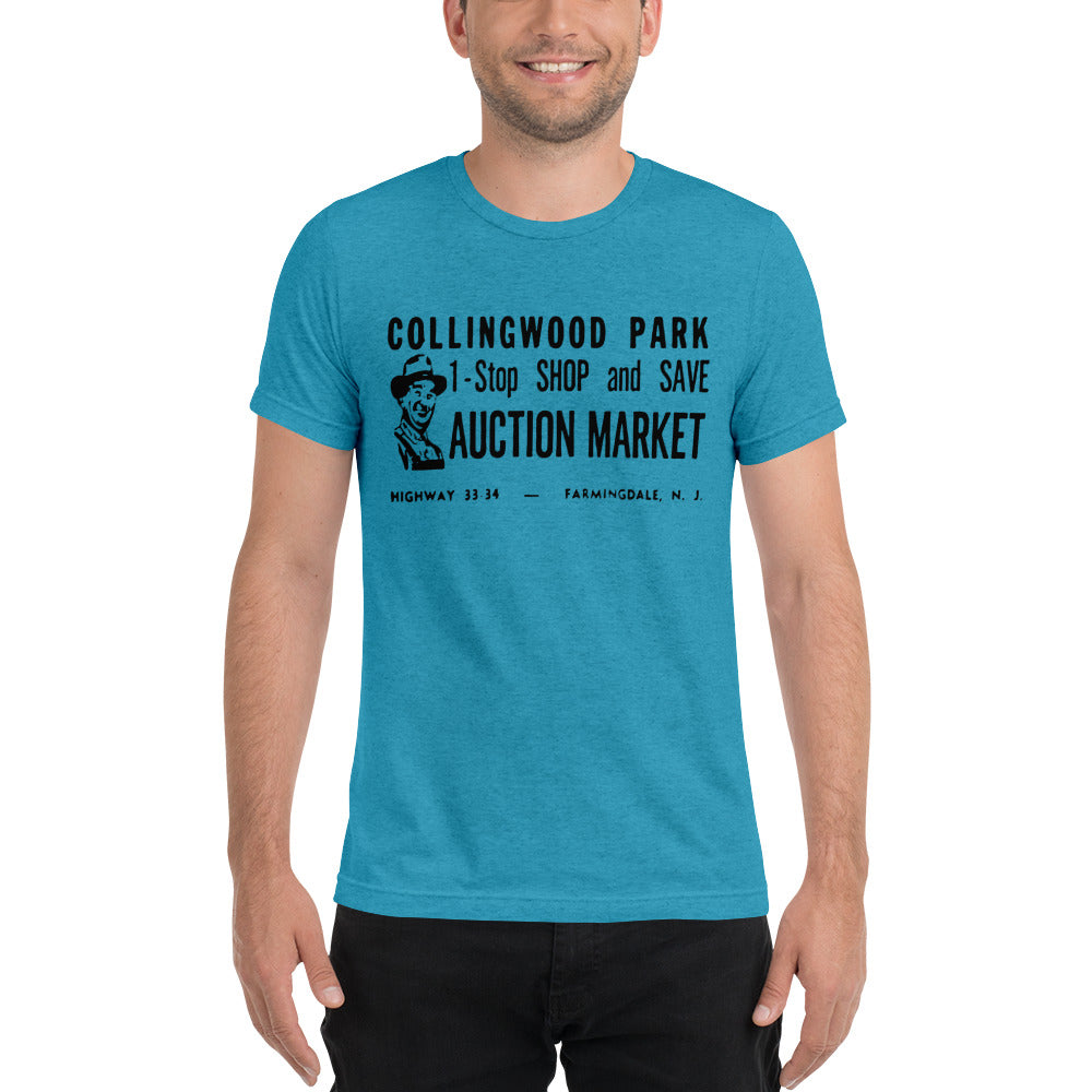 Collingwood Auction - FARMINGDALE - Short sleeve t-shirt Aqua Triblend