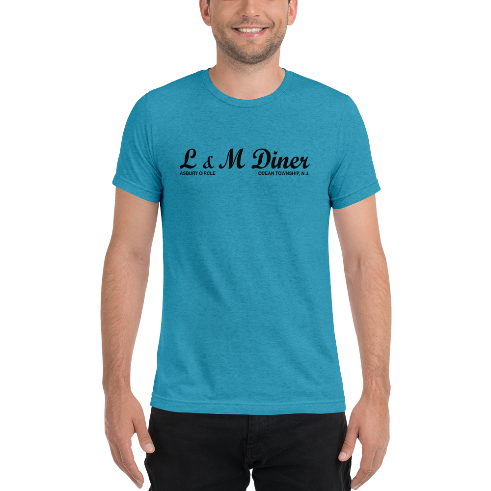 L & M Diner - OCEAN - Short sleeve t-shirt Aqua Triblend