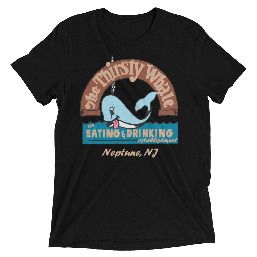 The Thirsty Whale - NEPTUNE - Short sleeve t-shirt Solid Black Triblend