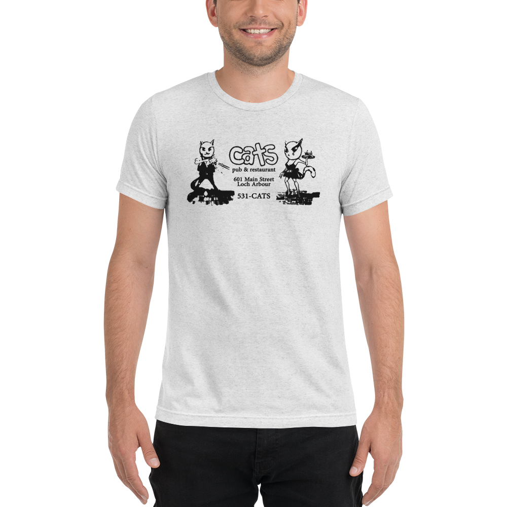 Cats - LOCH ARBOUR - Short sleeve t-shirt White Fleck Triblend