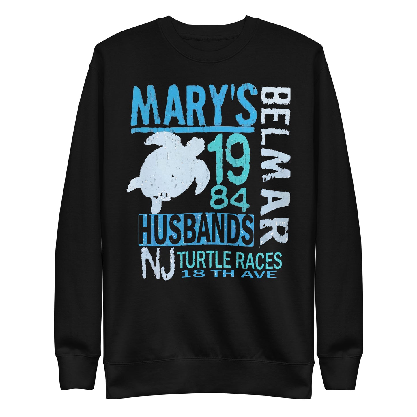 Mary's Husband's Pub - BELMAR - Unisex Premium Sweatshirt Black