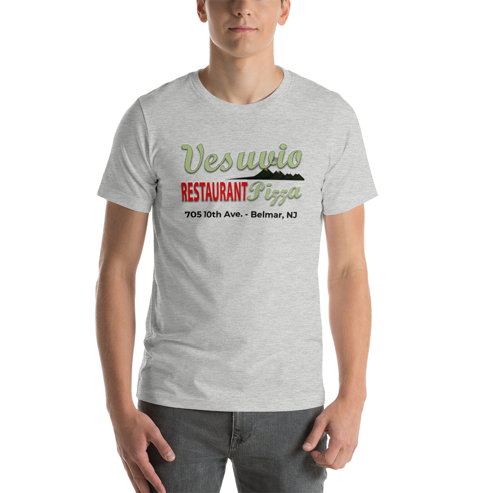 Vesuvio Restaurant & Pizza - BELMAR - Short-Sleeve Unisex T-Shirt Athletic Heather