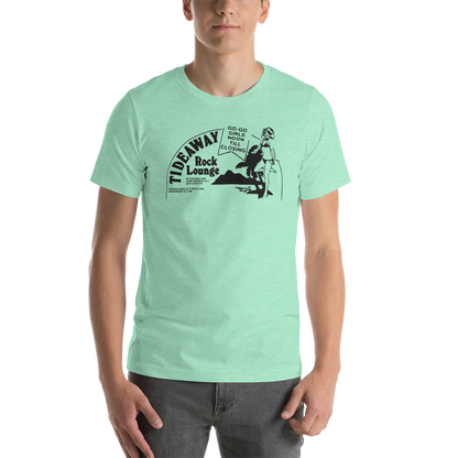 Tideaway Rock Lounge - LONG BRANCH - Short-Sleeve Unisex T-Shirt Heather Mint