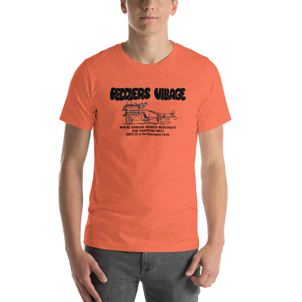Peddler's Village - MANASQUAN - Short-Sleeve Unisex T-Shirt Heather Orange