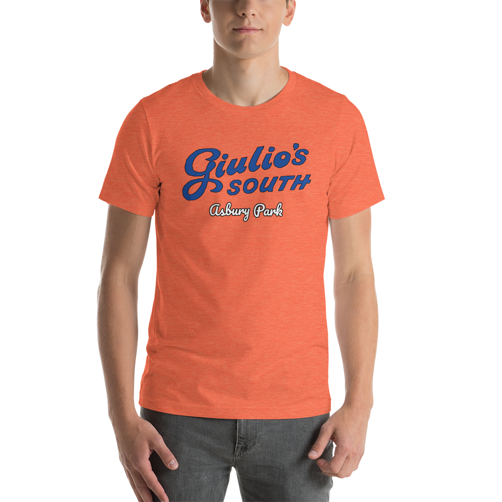 Giulio's South - ASBURY PARK - Short-Sleeve Unisex T-Shirt Heather Orange