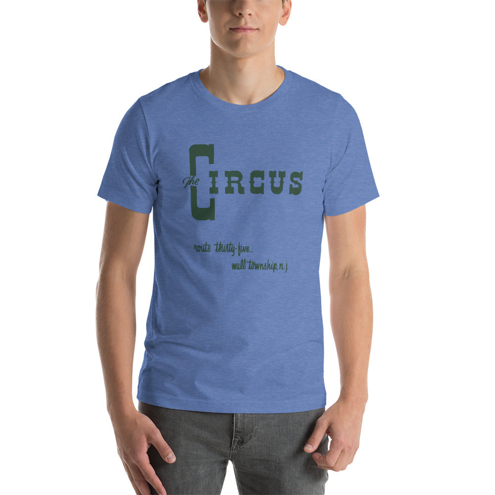 The Circus Drive-Thru - WALL TWP. - Short-Sleeve Unisex T-Shirt Heather True Royal