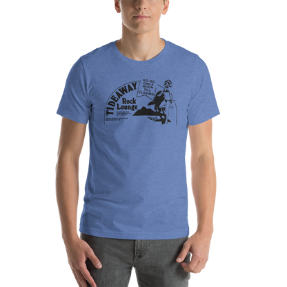 Tideaway Rock Lounge - LONG BRANCH - Short-Sleeve Unisex T-Shirt Heather True Royal